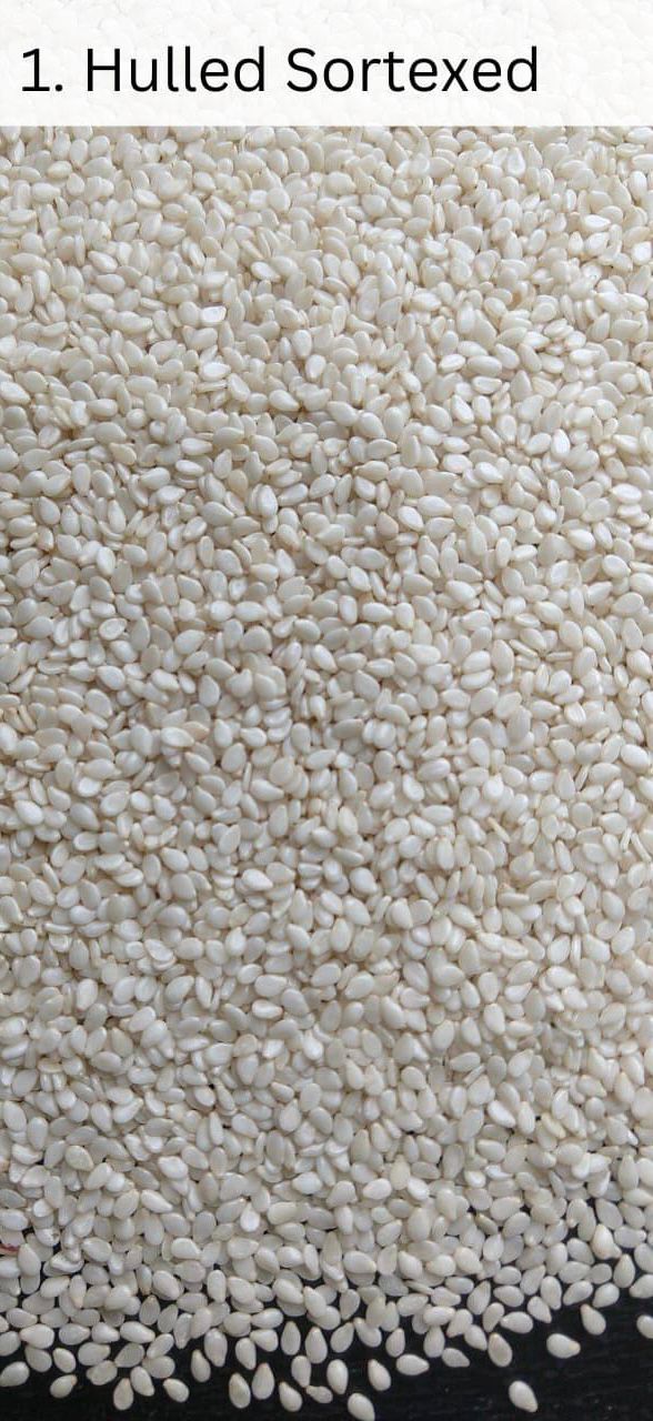 Sorted Hulled White Sesame Seeds